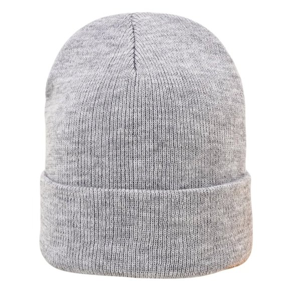 NEW Kids Cartoon Colorful Dancing Dinosaur Heather Grey Embroidery Beanie - Picture 2 of 3